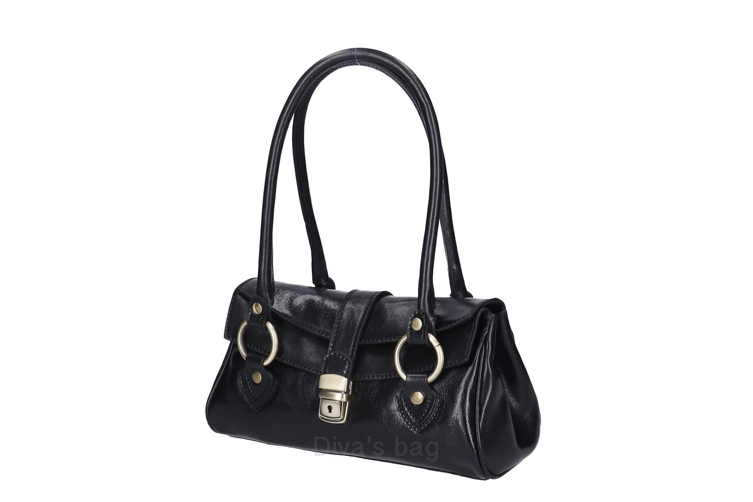 Borsa a spalla in pelle vacchetta PAOLINA